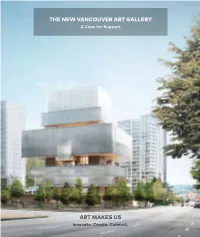 THE NEW VANCOUVER ART GALLERY a Case for Support