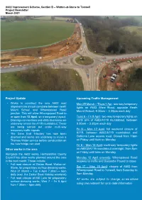 A602 Improvement Scheme, Section B – Watton-At-Stone to Tonwell Project Newsletter March 2021