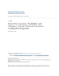 Forum Non Conveniens&lt;/Em&gt;