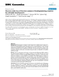Genome-Wide Loss-Of-Function Analysis of Deubiquitylating