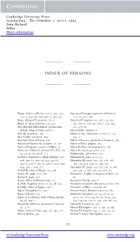 Index of Persons