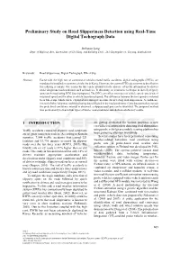 Preliminary Study on Road Slipperiness Detection Using Real-Time Digital Tachograph Data