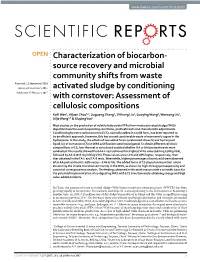 Characterization of Biocarbon-Source Recovery and Microbial Community Shifts from Waste Activated Sludge by Conditioning with Co