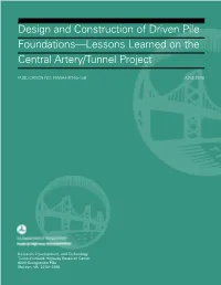 Design and Construction of Driven Pile Foundations