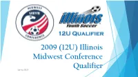 Illinois Midwest Conference Qualifier Spring 2021 Purpose of Competition