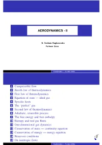 Introduction to Gas Dynamics All Lecture Slides