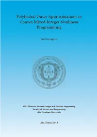 Polyhedral Outer Approximations in Convex Mixed-Integer Nonlinear