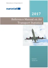 Reference Manual on Air Transport Statistics V14 1