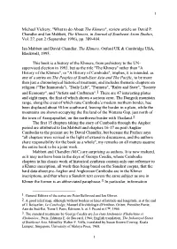 "What to Do About the Khmers", Review Article on David P