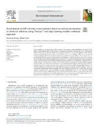 Development of AOP Relevant to Microplastics Based on Toxicity Mechanisms of Chemical Additives Using Toxcast™ and Deep Learni