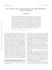 From Victim to Victor: the Development of the BASIC PH Model of Coping and Resiliency