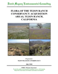 Tejon Ranch Botanical Survey Report