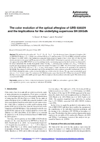 The Color Evolution of the Optical Afterglow of GRB 030329 and the Implications for the Underlying Supernova SN 2003Dh