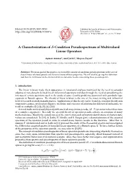 A Characterization of S-Condition Pseudospectrum of Multivalued