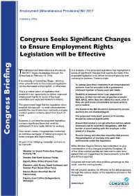 Cong Ress Briefing