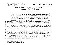 House Concurrent Resolution