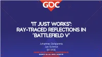 Ray-Traced Reflections in 'Battlefield V'