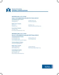 Ryerson University SPRING CONVOCATION