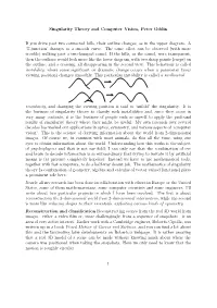Singularity Theory and Computer Vision, Peter Giblin If You Drive Past