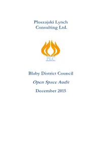 Blaby District Council Open Space Audit