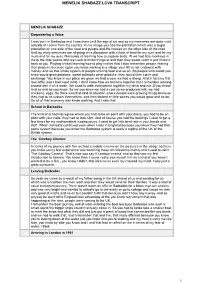 Menelik Shabazz Lcva Transcript