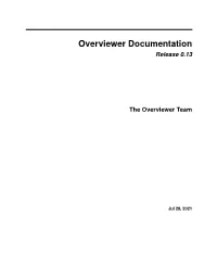 Overviewer Documentation Release 0.13