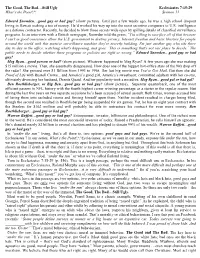 The Good, the Bad…Still Ugly Ecclesiastes 7:15-29 What's The