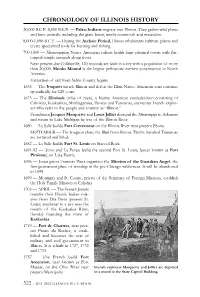 Chronology of Illinois History 20,000 B.C.E.-8,000 B.C.E