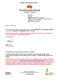 (Public Pack)Agenda Document for Tynedale Local Area Council, 09/02