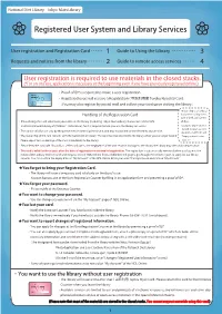 Registered User System and Library Services (PDF: 321KB)