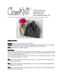 Yarn Crawl Pattern