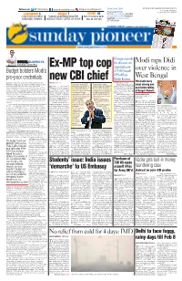 Ex-MP Top Cop New CBI Chief