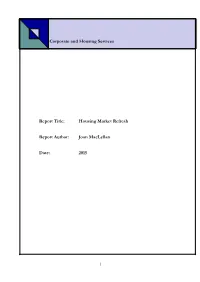 Appendix 1 Housing Market Refresh