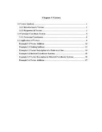 Chapter 3 Vectors