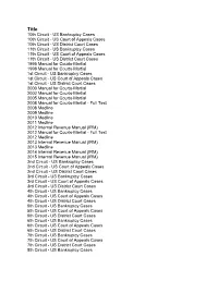 Lexis Advance Title List
