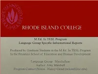 Marshallese Project