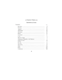 OCTOBER TERM 1999 Reference Index Contents