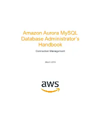 Amazon Aurora Mysql Database Administrator's Handbook