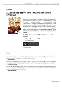 Download Doc ~ All the Good Stuff: How I Practice by Janek Gwizdala