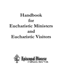 Handbook for Eucharistic Ministers and Eucharistic Visitors