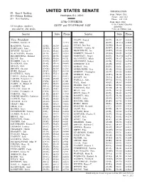 Senators Phone List.Pdf
