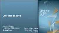 20 Years of Java