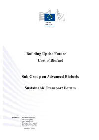 Building up the Future Cost of Biofuel Sub Group on Advanced Biofuels
