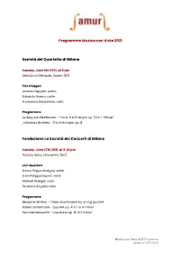 ENG 04 Calendar and Program Musica