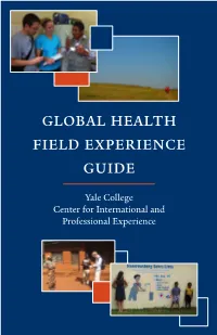 Global Health Field Experience Guide