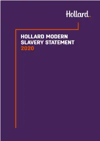 Hollard Modern Slavery Statement 2020 Introduction