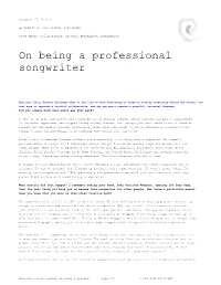 Musician Justin Tranter on Being a Professional Songwriter