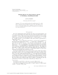 Prime Ideals in Polynomial Rings in Several Indeterminates