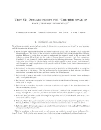 Text S1: Detailed Proofs for “The Time Scale of Evolutionary Innovation”