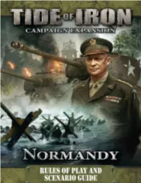 Tide of Iron Normandy Rules.Pdf